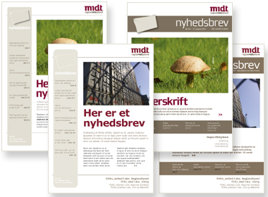 eksempler på nyhedsbreve fra Region Midtjylland